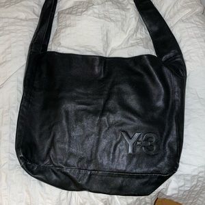 Authentic leather Y-3 large shoulder/crossbody bag